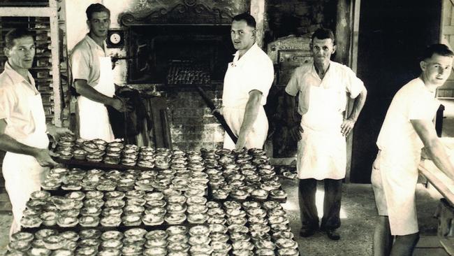 Augie Sauer, who started the still successful Gail Sauers Bakery Cafe, with his four sons, one whom took over the business from his father.