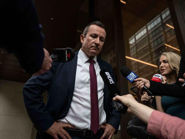 WA Premier Mark McGowan travelled to Sydney to testify in-person. Picture: NCA NewsWire/James Gourley