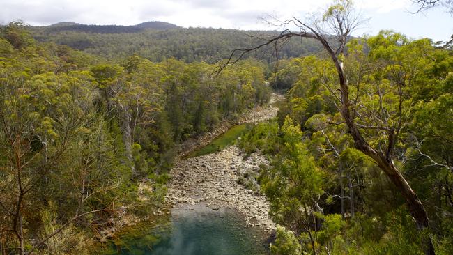 Coupes around the Douglas-Apsley National Park are part of a 365,000ha “woodbank” that could be up for logging. Picture: Pete Harmsen / Tourism Tasmania