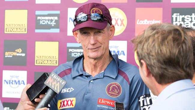 Broncos coach Wayne Bennett blamed the media for “ruining it”. Pic: AAP