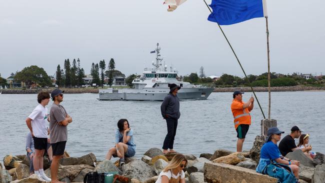 The Rising Tide Peoples Blockade of the port of Newcastle in 2023. Picture by Max Mason-Hubers