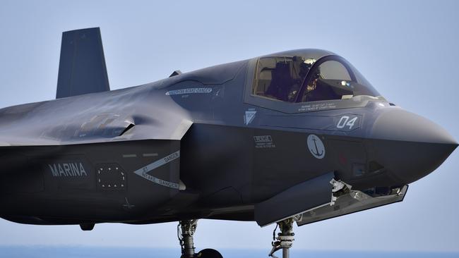 The F-35 has a distinctive appearance.