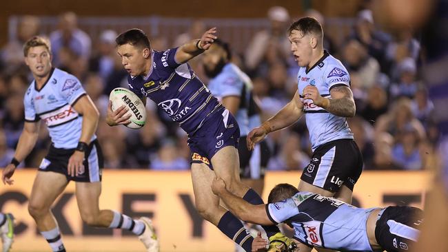 Scott Drinkwater helped win the Cowboys the game. Picture: Mark Kolbe/Getty