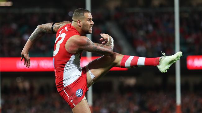 Sydney's Lance Franklin in action. Picture. Phil Hillyard