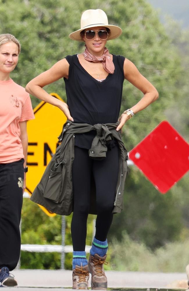 The Duchess of Sussex looked relaxed while hiking in Santa Barbara, California, on May 7. Picture: Backgrid