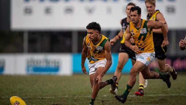 Xavier Vallejo in the 2023-24 NTFL Men's Grand Final between Nightcliff and St Mary's. Picture: Pema Tamang Pakhrin