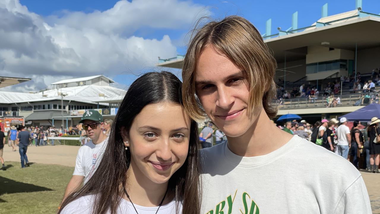 Molly Isaac and Zavia Van Zuteren enjoy People's Day at the 2024 Gympie Show.