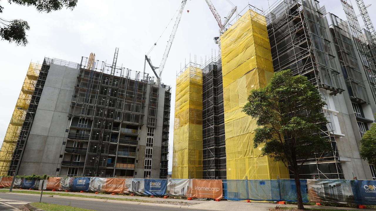 Condev building sites on the Gold Coast, which went under earlier this year. Picture: Nigel Hallett