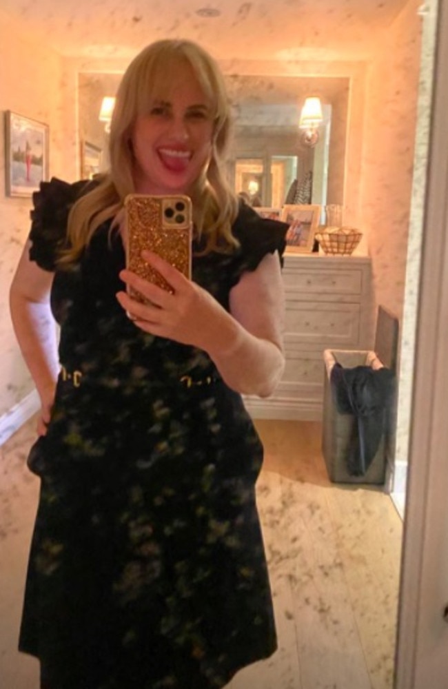 Rebel Wilson shared a photo of new 'do inside the Los Angeles salon.