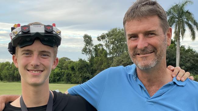 Supporting Keenan in his hobby is father Scott Burrow who drives him to his events and has even helped build some of the drones. Photo: Fergus Gregg