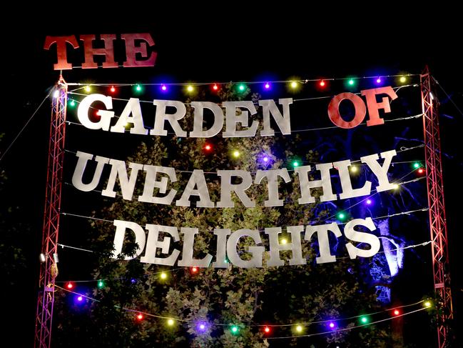 Fringe venue The Garden of Unearthly Delights. Picture: Dean Martin