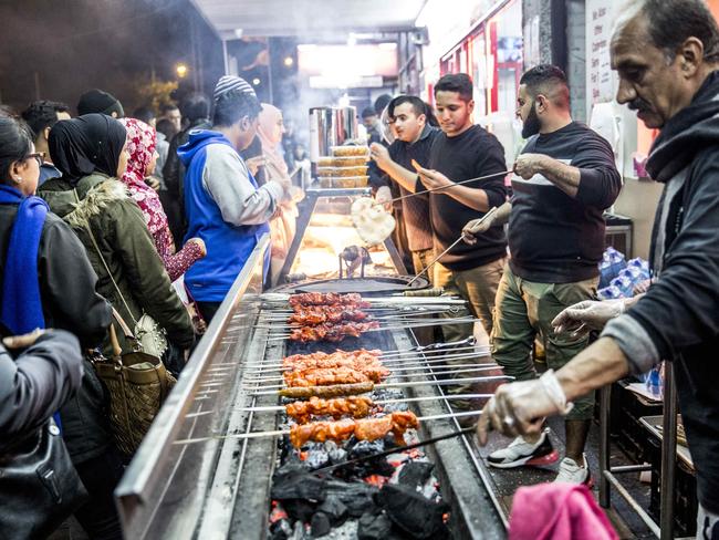 Lakemba night markets have attracted thousands of people during Ramadan. Picture: Damian Shaw