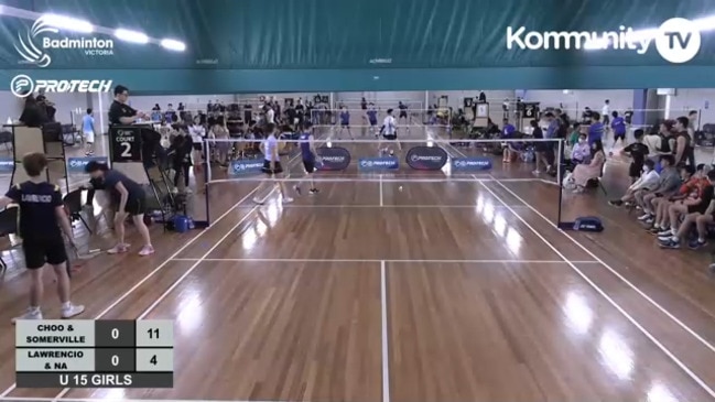 Replay: Victorian Open Badminton Championships Day 1 – (Opens) Kenneth Choo [1] & Gronya Somerville V Vincent Lawrencio & Victoria Na