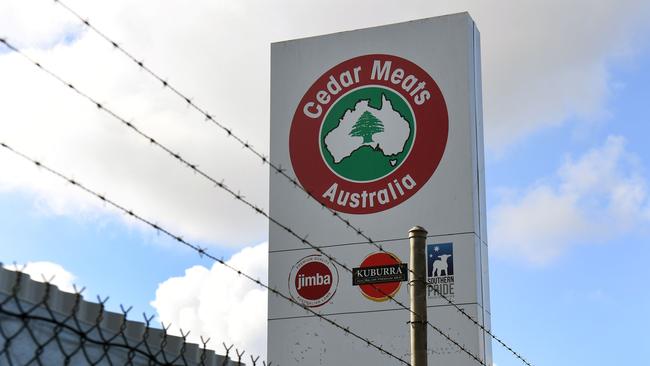 Cedar Meats is neaing 100 cases. Picture: William West/AFP