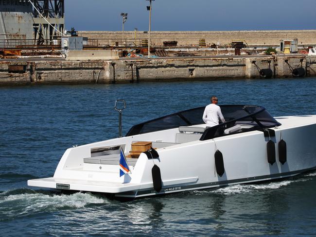 One of the speed boats spotted near the yacht. Picture: Ella Pellegrini