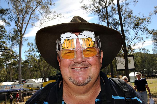 Alan Patch has his beer goggles on for the 2010 Optus Muster. Picture: Craig Warhurst