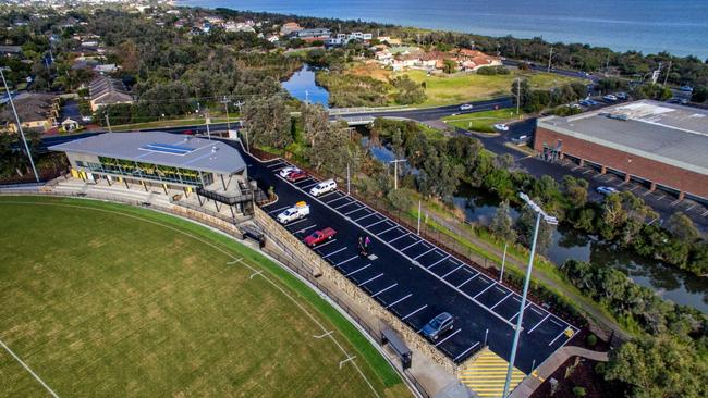 The new car park at the recently revamped R F Miles Reserve in Seaford. Picture: supplied