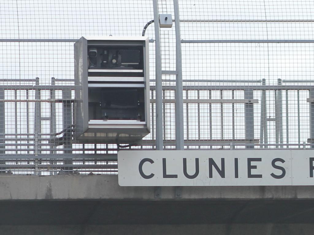 One of the trail cameras was set up above the M4 at the Clunies Ross overpass.