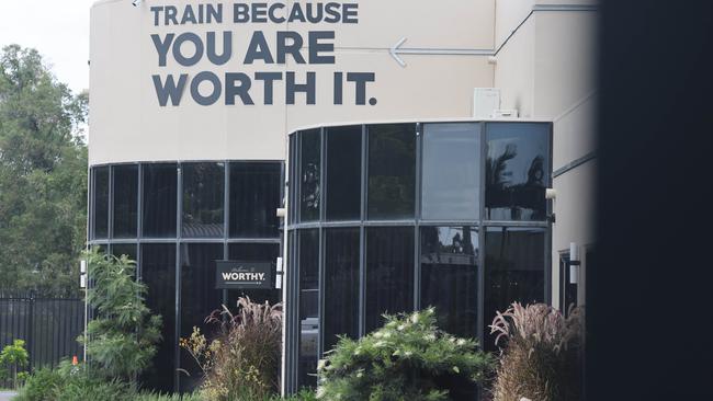 Trainworthy gym at Burleigh appears to have closed down. Only one car behind the locked fence. Picture Glenn Hampson