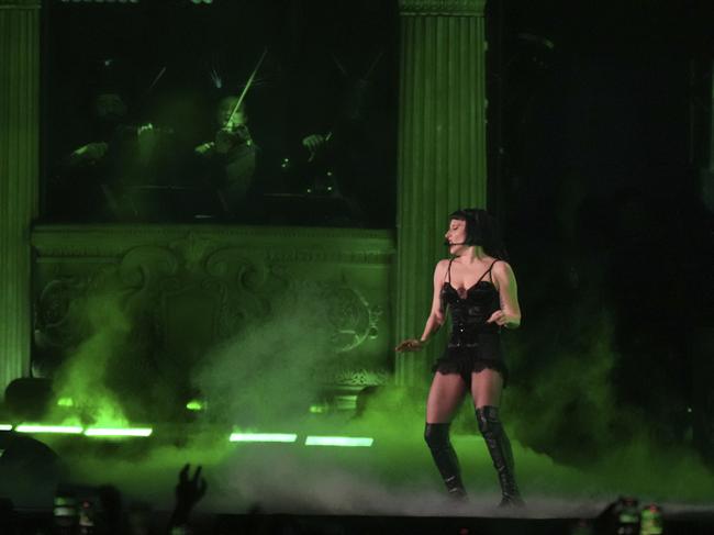 Lady Gaga performs during her free concert on Copacabana Beach in Rio de Janeiro. Picture: AP Photo/Silvia Izquierdo