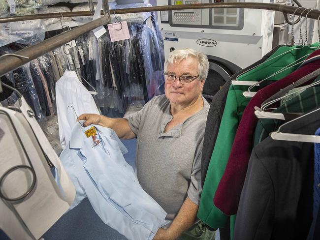 Kingston Dry Cleaners owner David Parkinson. Picture: Chris Kidd