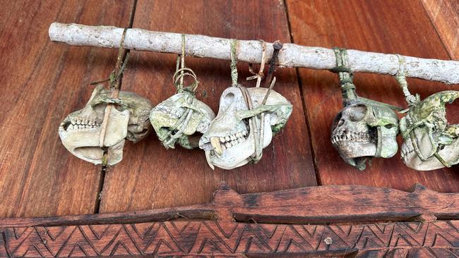 18. Monkey skull decorAdorning the doorway of the communal kitchen at Kandui Resort, I found this creepy but cool. See also: I made a shocking discovery in remote Indonesia