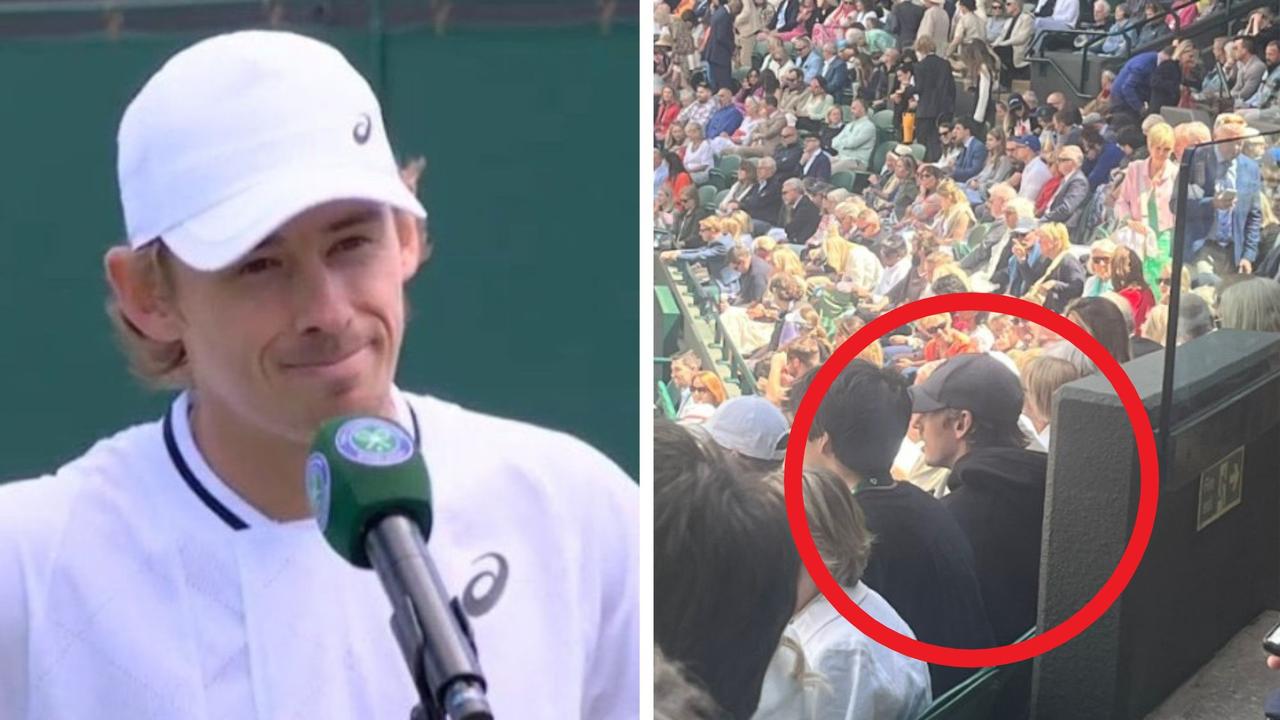 Alex de Minaur makes other boyfriends look bad. Photo: Twitter