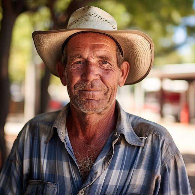 An AI image of a "typical man from Charters Towers"