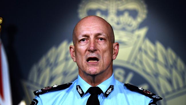 Queensland Police Deputy Commissioner Steve Gollschewski wants to see the social distancing message get through to late-night revellers. Picture: Dan Peled