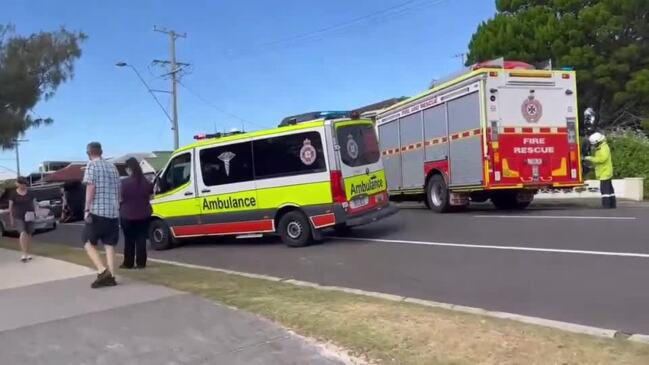 Two people taken to hospital after dramatic two-car smash at Golden Beach.