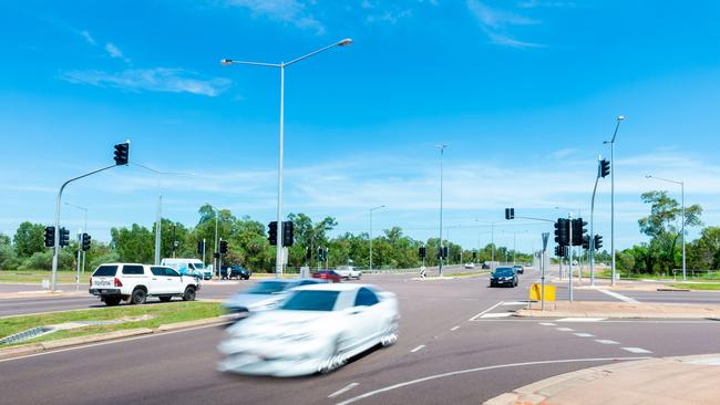 Tiger Brennan Drive and Berrimah Road intersection. Photograph: Che Chorley