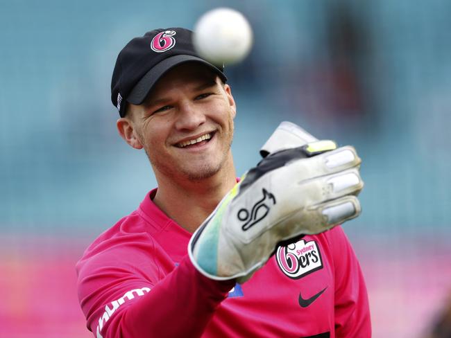 **EMBARGOED - DT ONLY - NOT TO BE USED WITHOUT APPROVAL FROM JAMES SILVER** Sydney Sixers Game Day feature. The back to back reigning BBL champions during a home game at the SCG. Josh Philippe warming up. Photo by Phil Hillyard (**NO ON SALES** Â©Phil Hillyard)