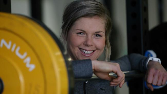 Katie Brennan owns her own business, a gym called KB.Performance. Picture: Wayne Ludbey