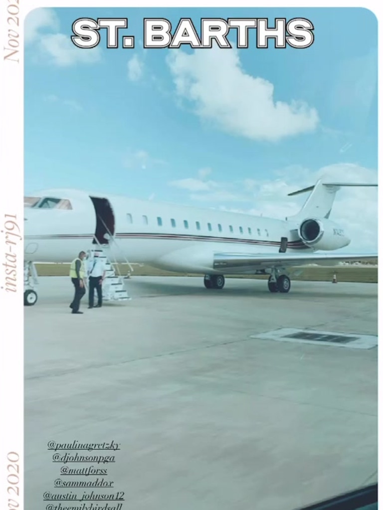 The private jet they took to St Barths.