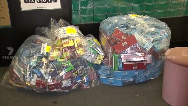 QPS carry our major raids on vape and tobacco shops (7NEWS)