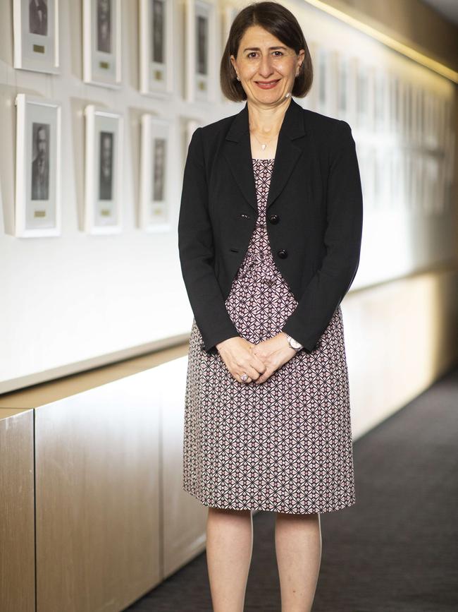 Ms Berejiklian was outlining her government’s priorities for the year. Picture: Christian Gilles