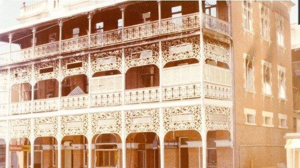 Aftermath of the Buchanan’s Hotel fire. Picture: Townsville Library.