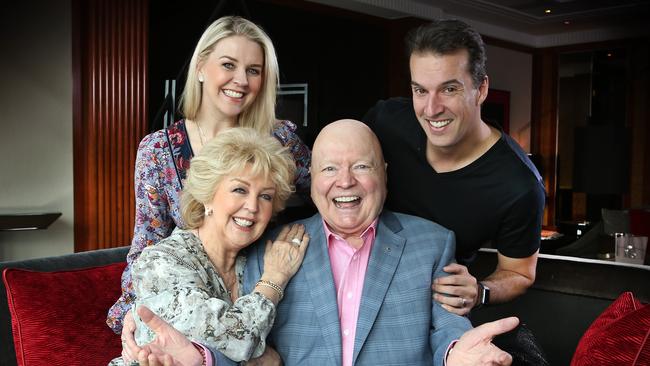 Bert with wife Patti, daughter Lauren and son-in-law Matt Welsh. Picture: David Caird