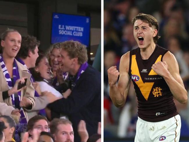 Absolutely brilliant scenes for the young lad. Photo: Fox Sports and Getty Images