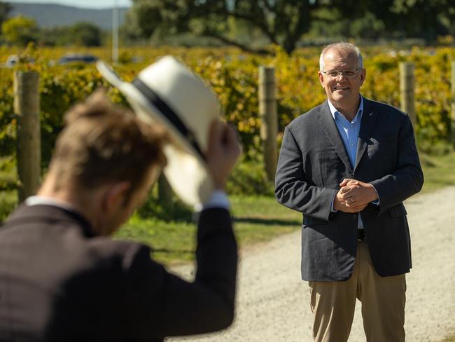 Last seen: Jono doffing his Panama hat at the PM at a WA winery.