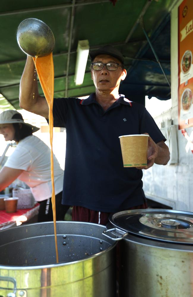 Albert Ku at the Delicious Asian Cuisine stall at the 2024 Darwin International Laksa Festival on Sunday, November 3. Picture: Zizi Averill