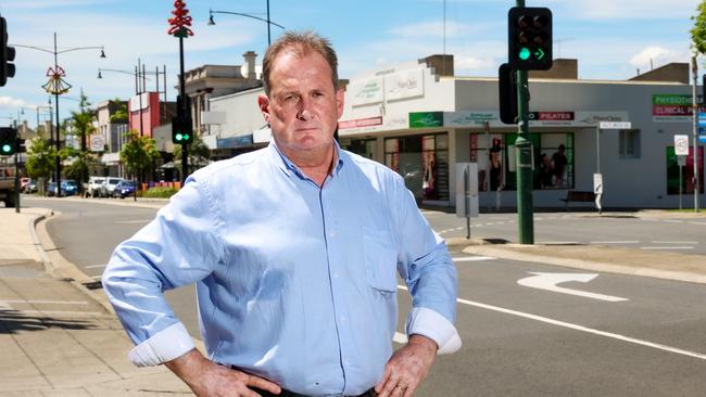 Latrobe City Mayor Dale Harriman in the main street of the Victorian township of Morwell. Picture: Ian Currie