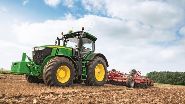A late-model John Deere tractor from the 7R range. There are several John Deere models among those on offer at the sale.