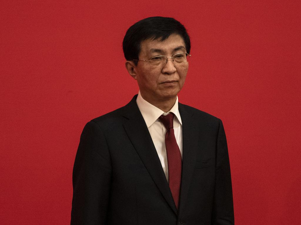 The screenshot claimed China would be ‘speeding up a conditional opening plan, with the goal of substantially opening by March next year’ in the meeting with top ranking official Wang Huning.