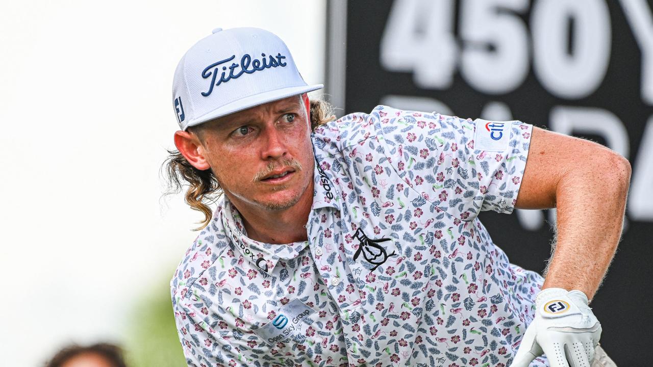 Australian golfer Cameron Smith looks on during the semifinals of the LIV Golf Invitational Miami 2022 at the Trump National Doral Miami Golf Club in Miami, Florida, on October 29, 2022. (Photo by Giorgio VIERA / AFP)