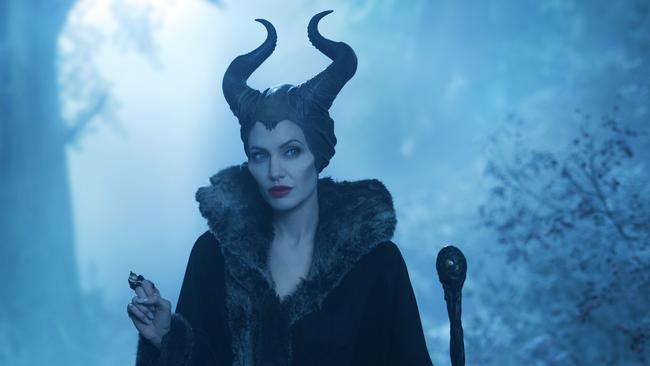 Angelina Jolie in Disney’s Maleficent nails it as a scary witch. Photo: Frank Connor/Disney