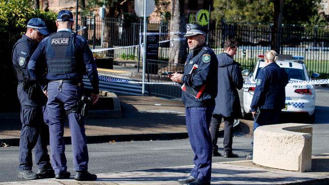 Police have spent the last few hours combing the scene. Picture: NewsWire / Nikki Short