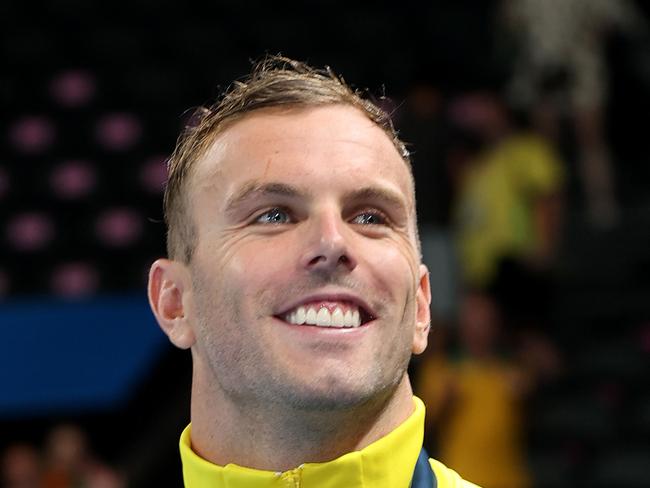 NCA. PARIS FRANCE 2024 OLYMPIC GAMES. July 31 - Day 5Kyle Chalmers wins silver in the Mens 100m Freestyle Final  at the Paris La Defense Arena  Picture: Adam Head