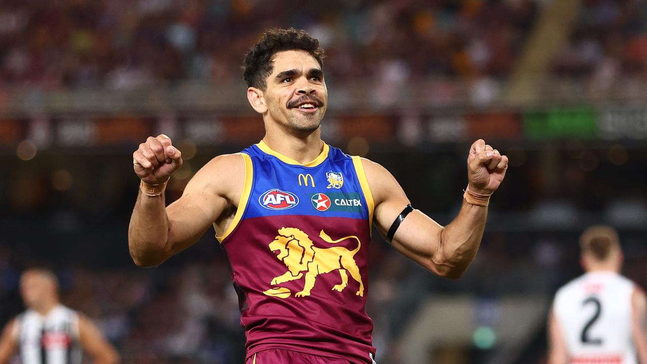 Brisbane’s Charlie Cameron is one of several Indigenous players that have been racially abused. (Photo by Chris Hyde/AFL Photos/via Getty Images )