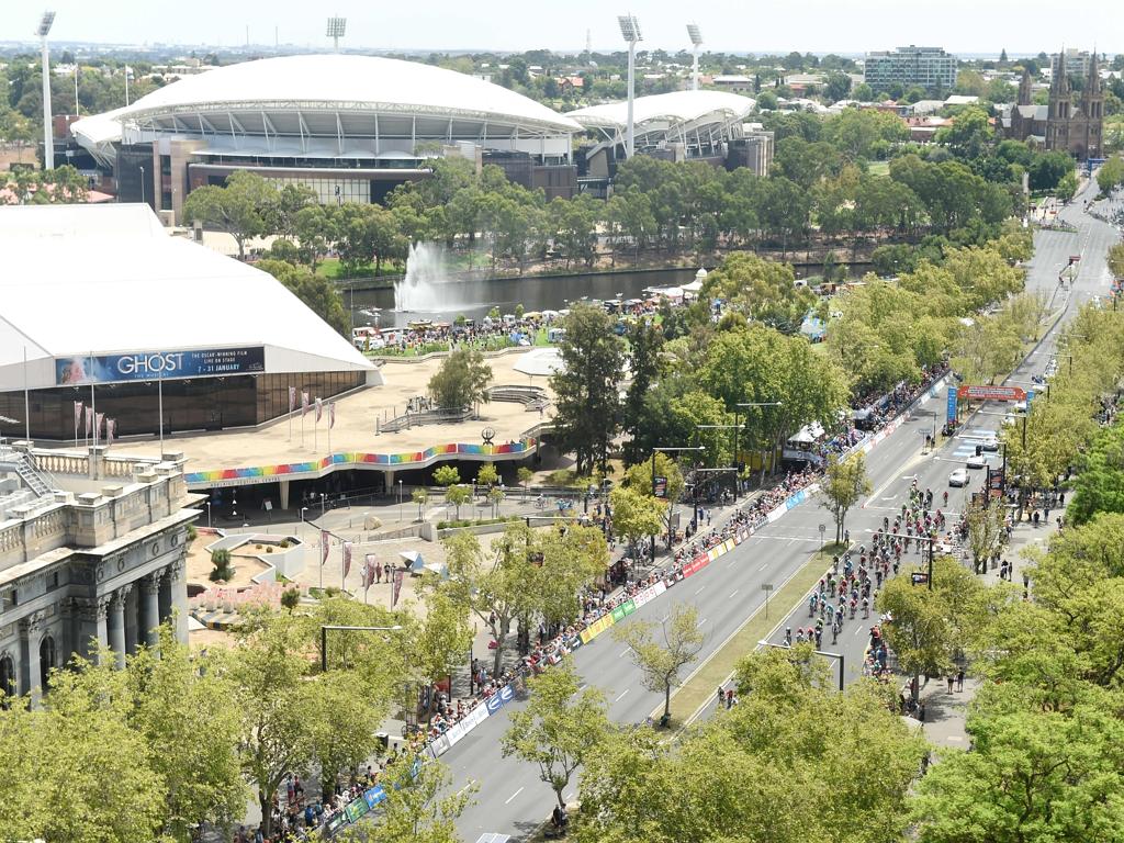 A view of Stage 6 from 2KW Bar on the corner of North Terrace and King William Road. Photo: Tom Huntley.